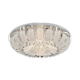 Modern Dome Crystal Ball Flush Light - 19.5/23.5 Wide Led Ceiling Lamp