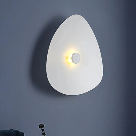 Modern Flaky Sconce Light: 7/9/11 Acrylic Led Wall Mounted Fixture In Grey/White