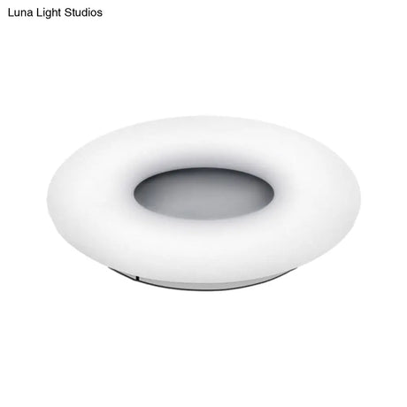 Modern Flush Ceiling Light: Circle/Square Acrylic Led Lamp For Porch And Bathroom