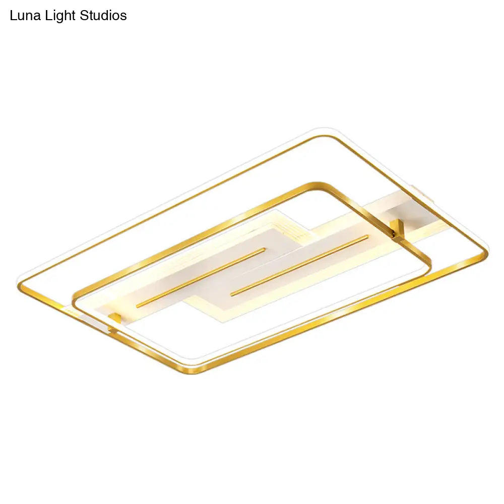 Modern Geometric Flush Mount Ceiling Light For Living Room