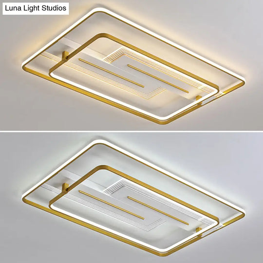 Modern Geometric Flush Mount Ceiling Light For Living Room