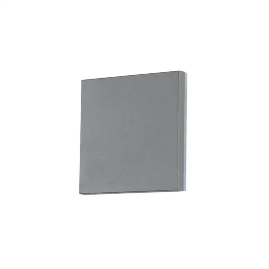 Modern Geometric Led Wall Sconce In Sleek Aluminum - Grey