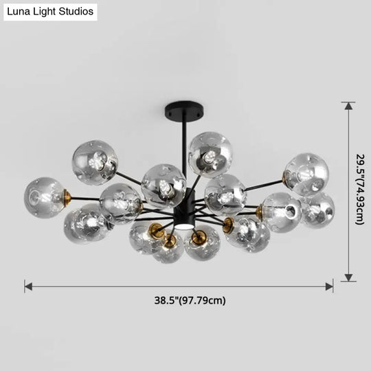 Modern Glass Bubble Chandelier Pendant Lights For Bedroom