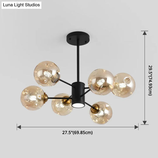 Modern Glass Bubble Chandelier Pendant Lights For Bedrooms