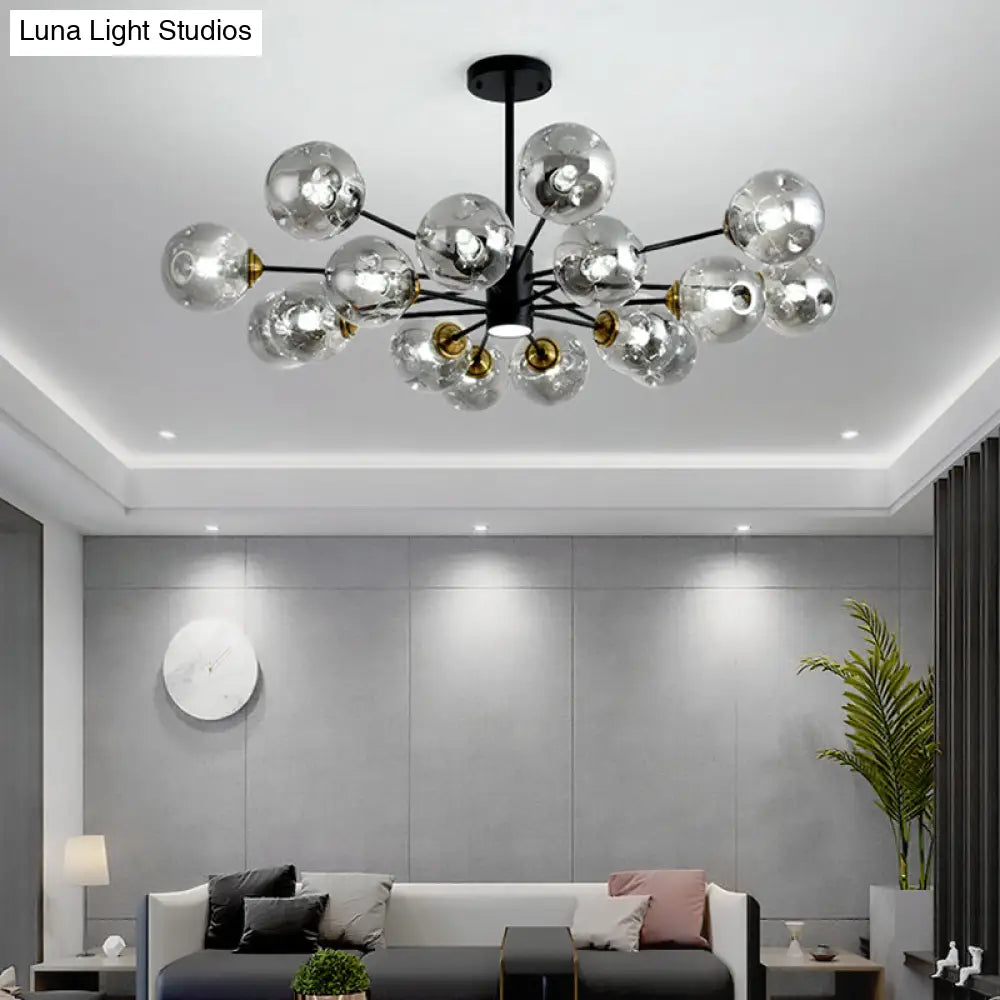 Modern Glass Bubble Chandelier Pendant Lights For Bedrooms