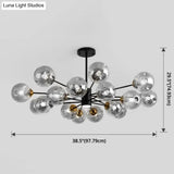 Modern Glass Bubble Chandelier Pendant Lights For Bedrooms