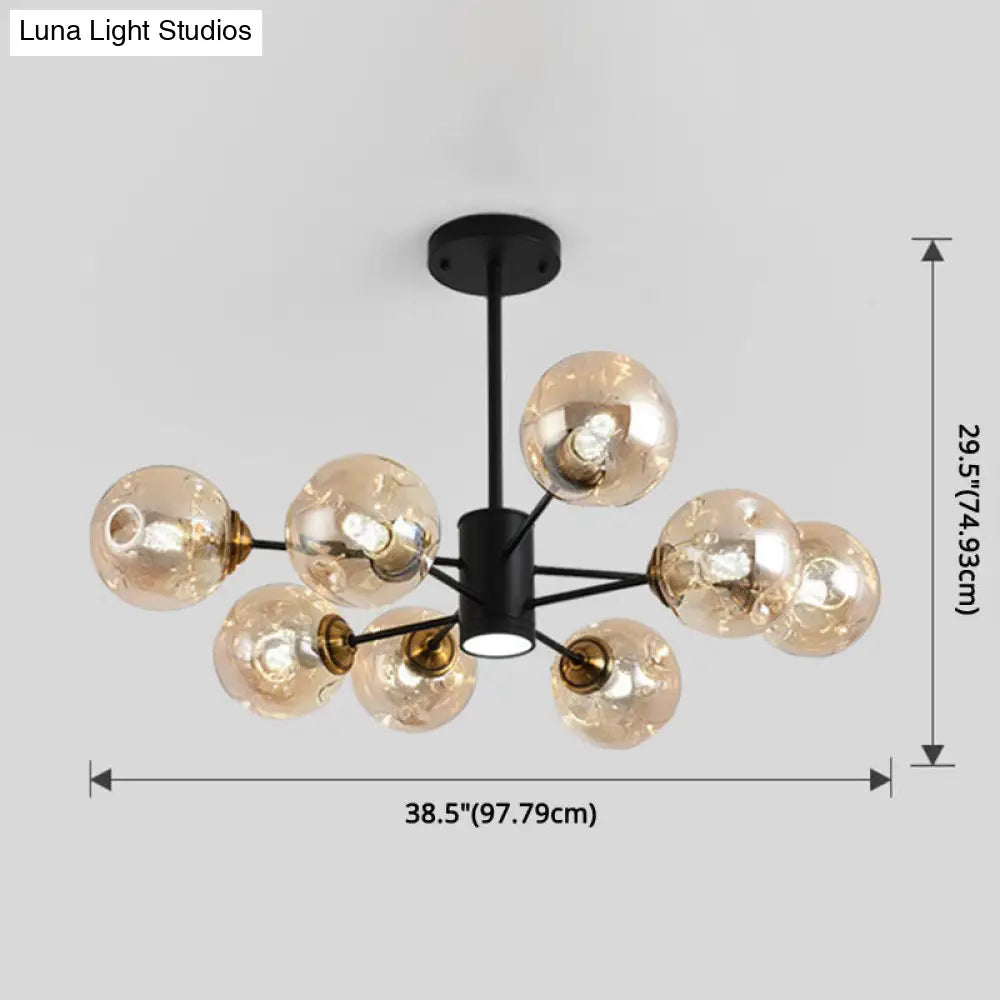 Modern Glass Bubble Chandelier Pendant Lights For Bedroom
