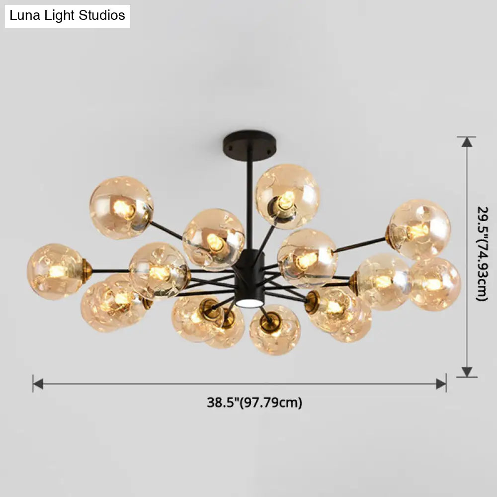 Modern Glass Bubble Chandelier Pendant Lights For Bedroom