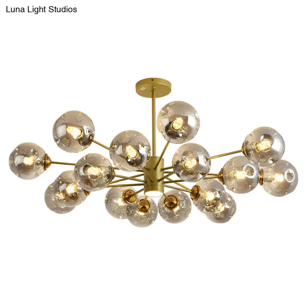 Modern Glass Bubble Chandelier Pendant Lights For Bedroom