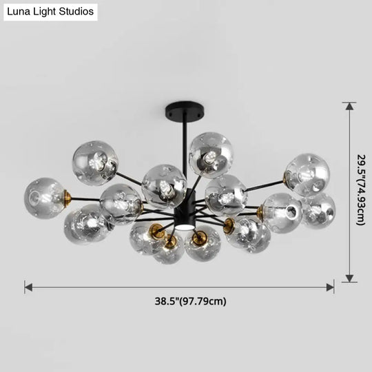 Modern Glass Bubble Chandelier Pendant Lights For Bedrooms