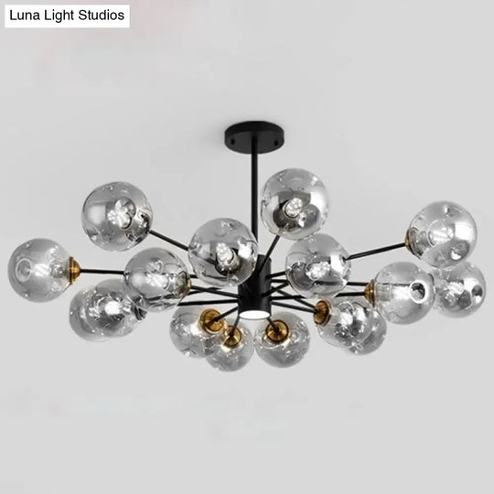 Modern Glass Bubble Chandelier Pendant Lights For Bedroom 16 / Smoke Gray