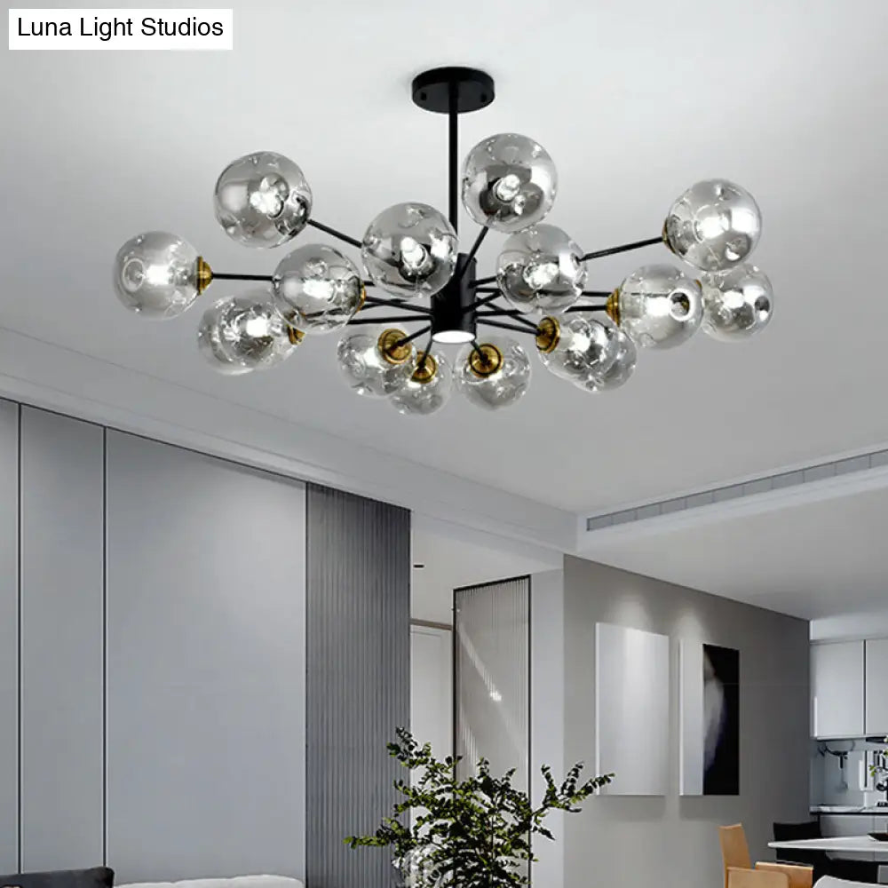Modern Glass Bubble Chandelier Pendant Lights For Bedrooms