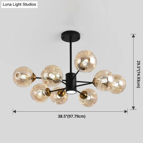 Modern Glass Bubble Chandelier Pendant Lights For Bedrooms