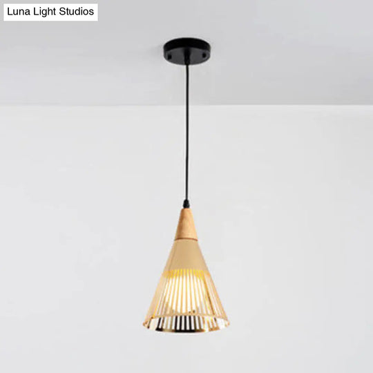 Modern Gold Metallic Conical Ceiling Light For Restaurant Cafe - Stylish Overhead Lighting 1 / Round