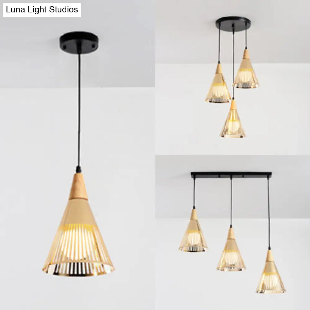 Modern Gold Conical Ceiling Light For Restaurants And Cafes