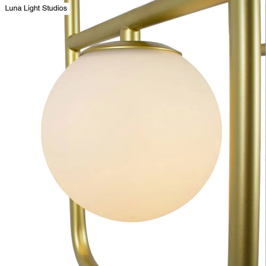 Modern Gold Crossed Rectangle Drop Chandelier - 2/3/4 Light Metal Pendant
