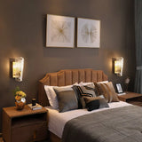 Modern Gold Rectangle Backplate Metal Wall Lamp With Prismatic Glass Shade - 1/2-Head Sconce Light