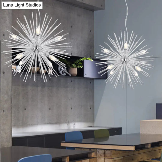 Hedgehog Chandelier With Minimalist Metal Design For Stylish Living Room Lighting
