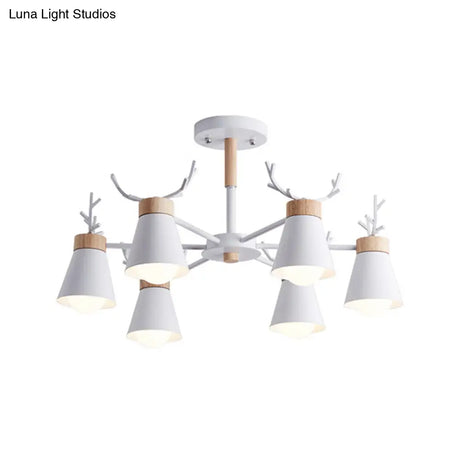 Modern Iron Deer Horn Kids Pendant Chandelier - Stylish Room Lighting Fixture