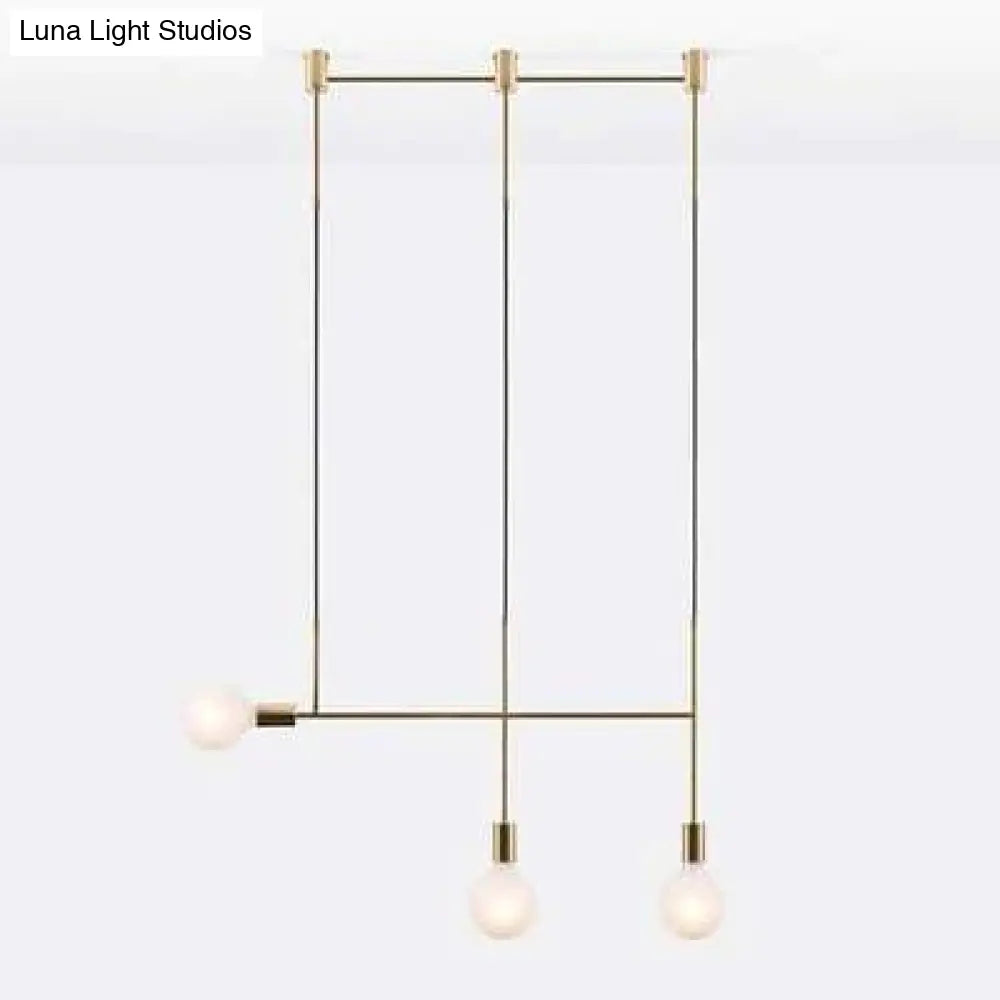 Modern Iron Pendant Light Northern Europe Creative Branches Hanging Lamp Loft Luminarias Industrial
