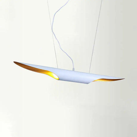 Modern Island Pendant Lamp With Metallic Shade In Bias Cut Tube Design 2 Heads White / 23.5
