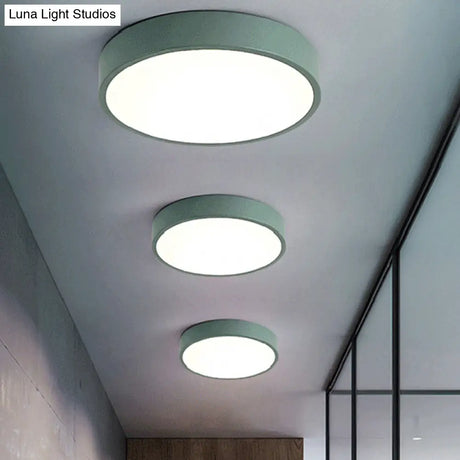 Modern Kids’ Bedroom Ceiling Light: Acrylic Round Flush Mount
