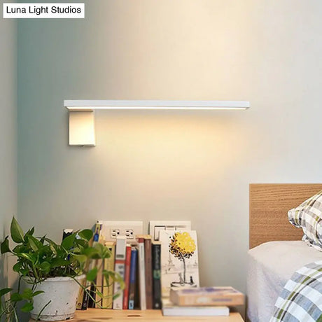 Modern L-Shaped Led Wall Sconce For Living Rooms - Acrylic Simplicity