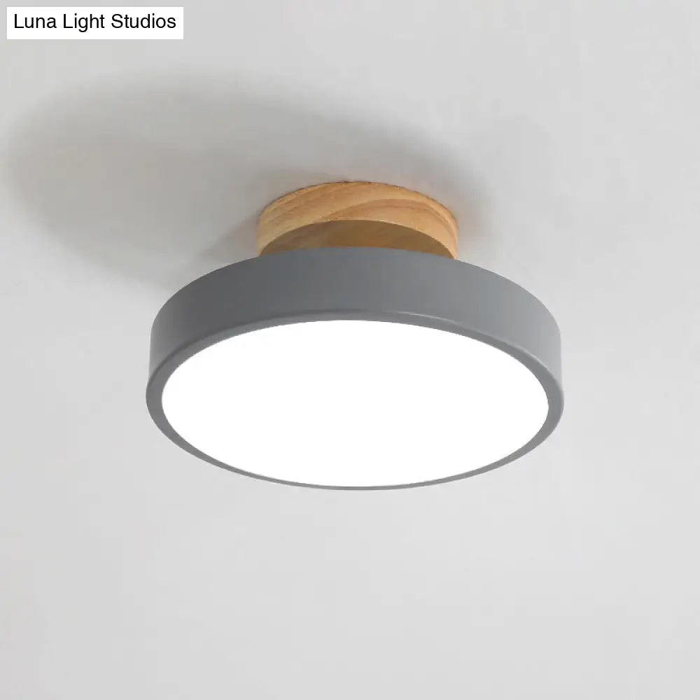 Modern Led Acrylic Circle Flush Mount Ceiling Light Fixture