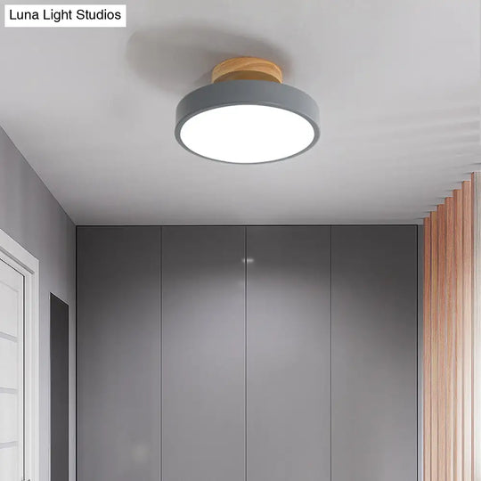 Modern Led Acrylic Circle Flush Mount Ceiling Light Fixture