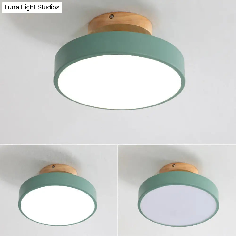 Modern Led Acrylic Circle Flush Mount Ceiling Light Fixture