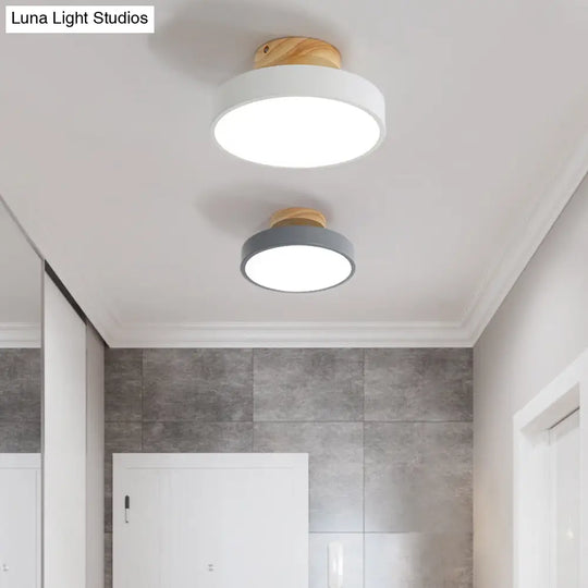 Modern Led Acrylic Circle Flush Mount Ceiling Light Fixture