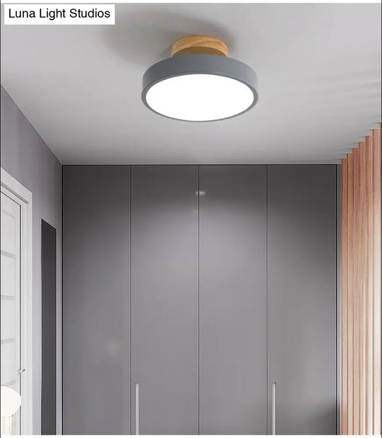 Modern Led Acrylic Circle Flush Mount Ceiling Light Fixture