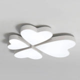 Modern Led Acrylic Flush Mount Ceiling Light For Living Room - Contemporary Lighting White /