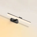 Modern Led Bathroom Mirror Cabinet Light In 3 Color Finishes Black / Warm