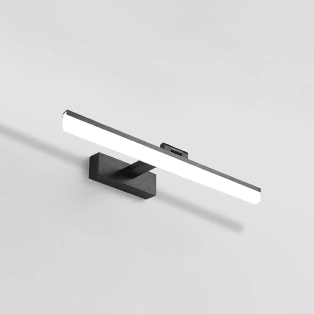 Modern Led Bathroom Mirror Cabinet Light In 3 Color Finishes Black / White