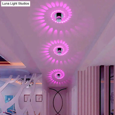 Modern Led Ceiling Light 3W Rgb Wall Sconce For Art Gallery Decoration Front Balcony Lamp Porch