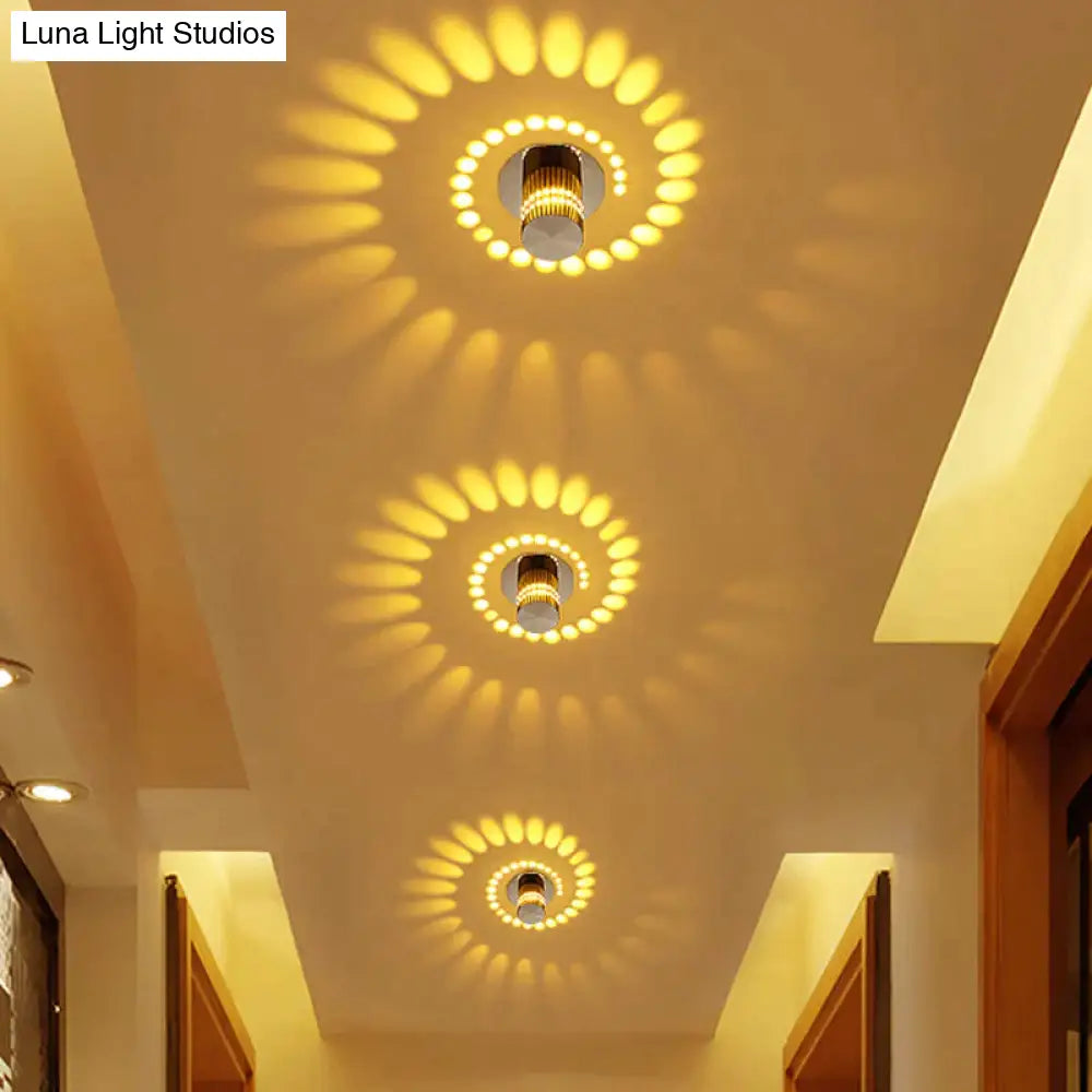 Modern Led Ceiling Light 3W Rgb Wall Sconce For Art Gallery Decoration Front Balcony Lamp Porch