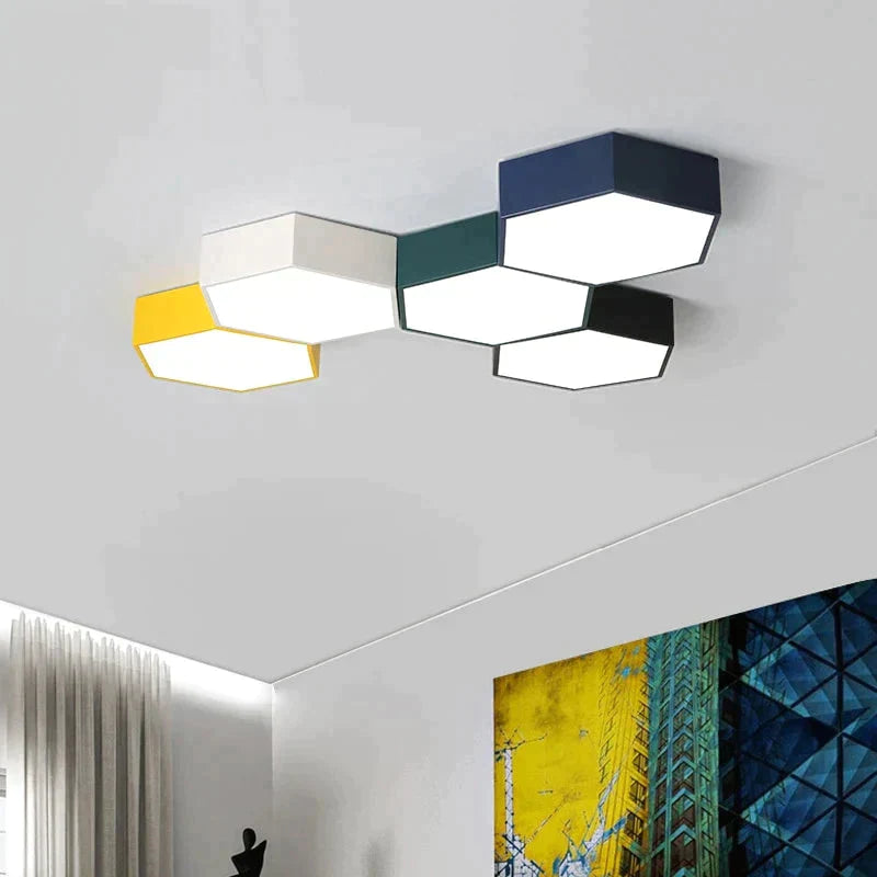 Modern Led Ceiling Light - Diamond Design For Study Dining Room And Balcony Indoor Lighting