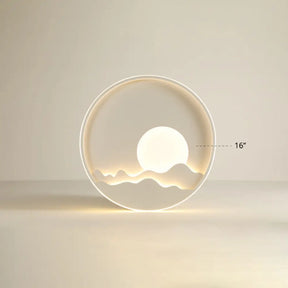 Modern Led Ceiling Light - Stylish Metal Flush Mount For Living Room White Shade / 16’ Warm