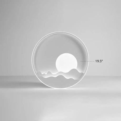 Modern Led Ceiling Light - Stylish Metal Flush Mount For Living Room White Shade / 19.5’