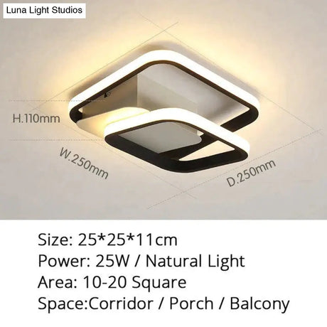 Modern Led Ceiling Light Warm Or Cool White For Living Room Corridor Balcony Surface Mounted Lights