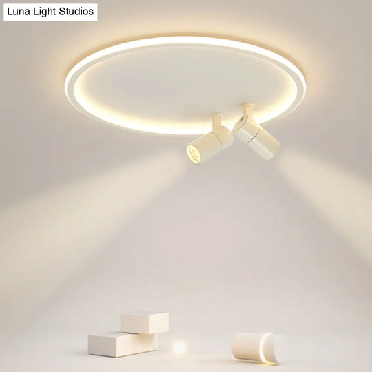 Modern Led Ceiling Light With Nordic Acrylic Design - Perfect For Study Rooms