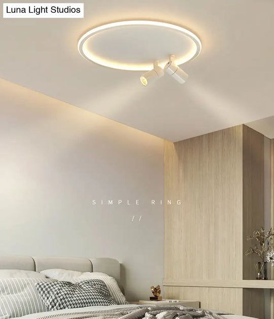 Modern Led Ceiling Light With Nordic Acrylic Design - Perfect For Study Rooms