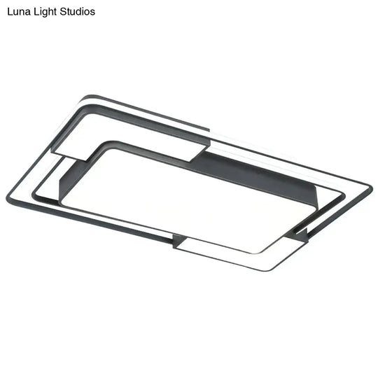 Modern Led Ceiling Light With Remote Control For Living Room Bedroom Surface Mounted Lights White