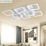 Modern Led Ceiling Lights App Remote Control Dimmable Light For Living Room Bedroom Fixture Indoor