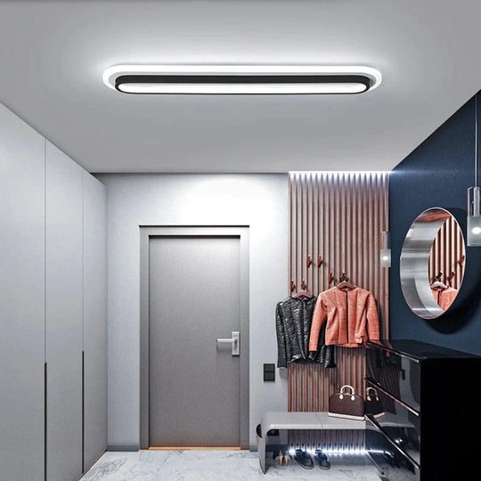 Moderne LED Decke Lichter Für Wohnzimmer Korridor Weiß Schwarz Oberfläche Montiert Lampe