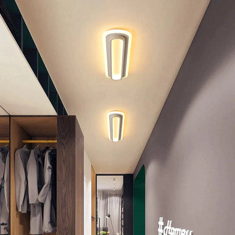 Modern Led Ceiling Lights For Living Room Corridor White Black Surface Mounted Lamp