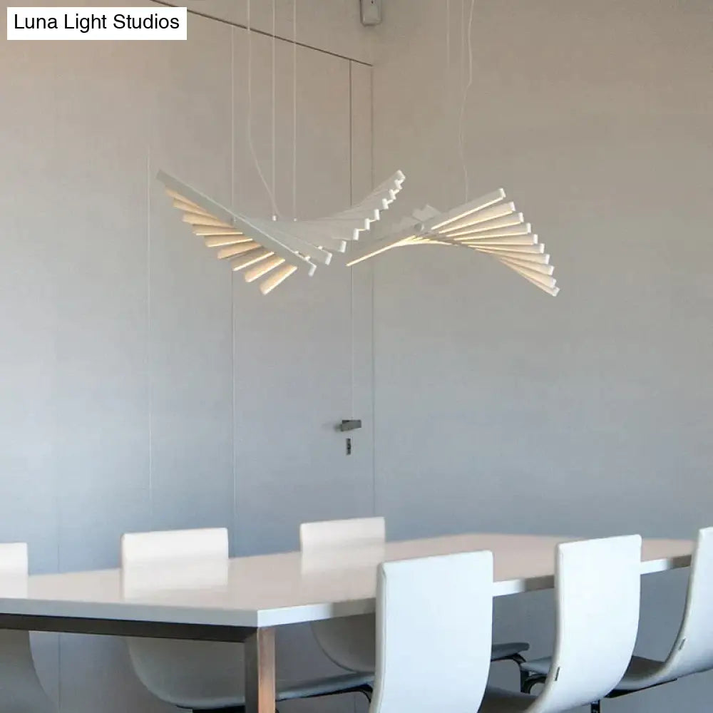 Modern Led Chandelier Lighting Nordic Loft Black White Hanging Pendant Light