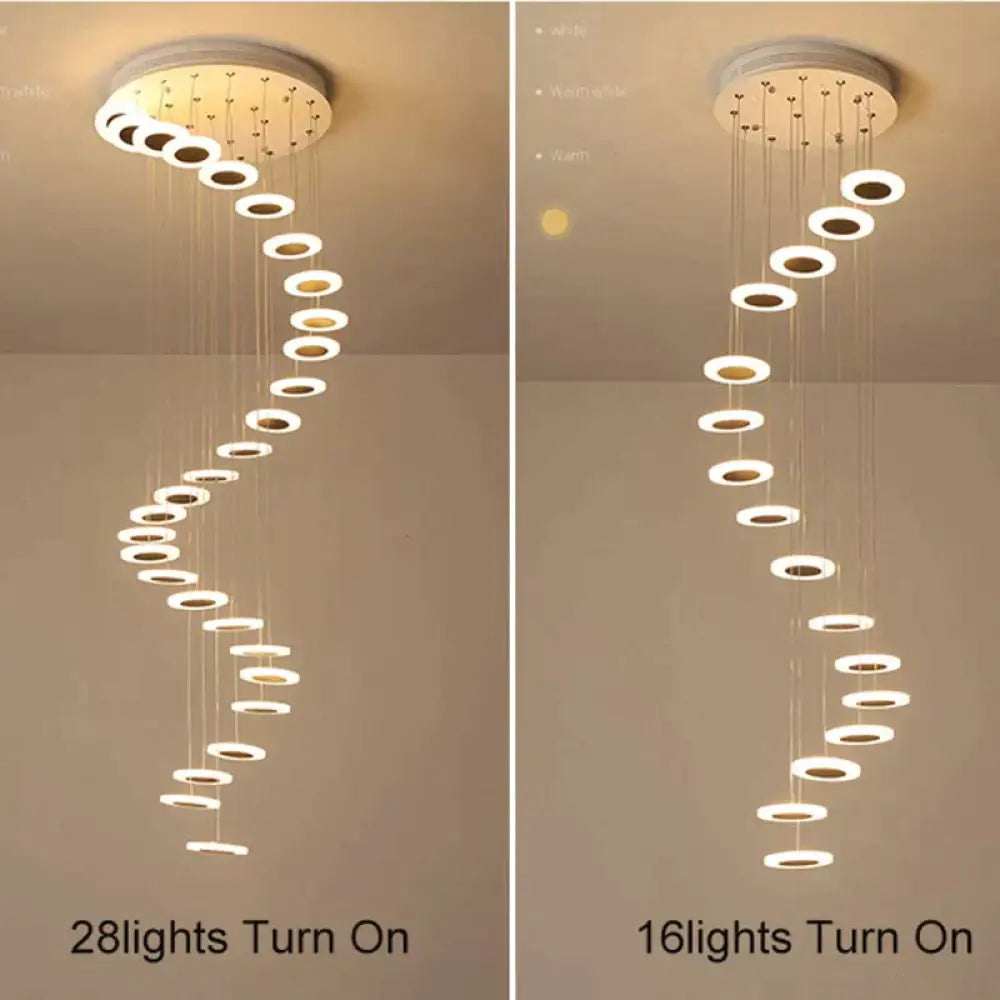 Modern LED Chandelier Living Room Pendant Lamp Bedroom Fixtures Stairs Suspended Lights Restaurant HangingC Lighting