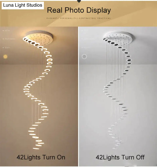 Modern LED Chandelier Living Room Pendant Lamp Bedroom Fixtures Stairs Suspended Lights Restaurant HangingC Lighting